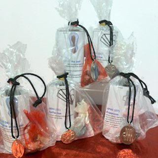 Gift bag - essences with matching pendant & protective crystals